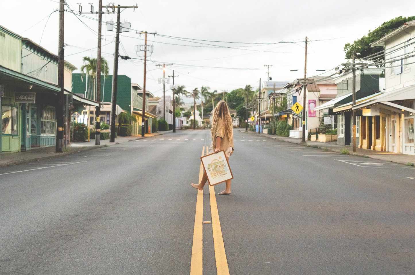 01: Paia Town Watercolor